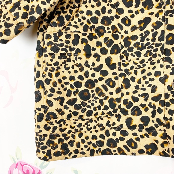 Isaac Mizrahi Live! Animal Leopard Print Quilted Jacket 1X - Picture 5 of 11